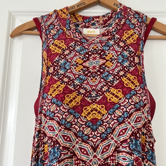 Anthro Maeve Lilt Rayon Printed Mock-Neck Dress + FREE MATCHING BRA! - Picture 2 of 11